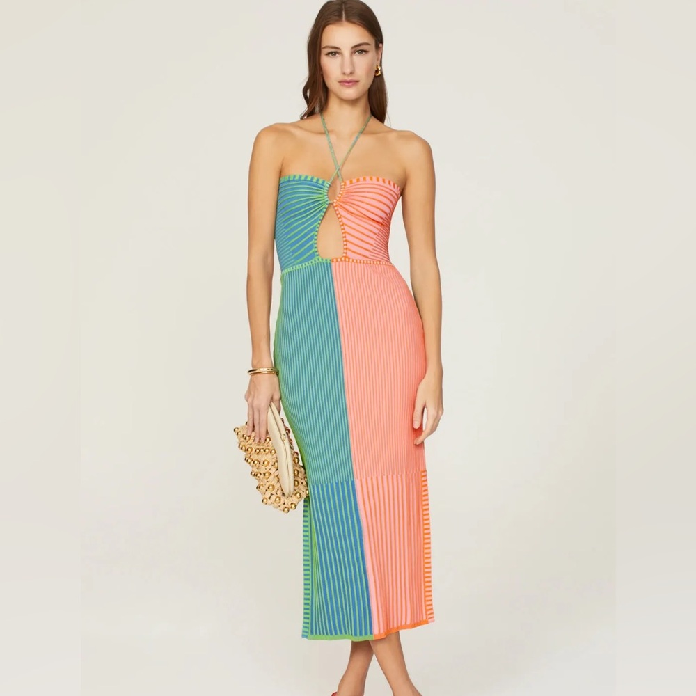 The Lisa Dress - Solid & Striped (M)